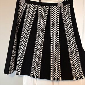 Chic Black and White Skirt